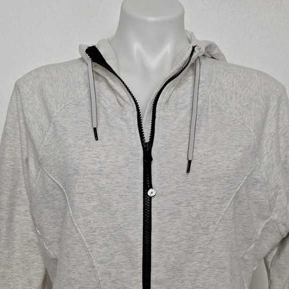 Athleta Heather Gray Gorpcore Sentry Anorak Full Zip Athleisure Hoodie Jacket *S - Picture 3 of 14